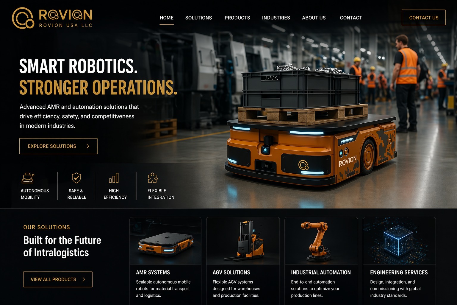 ROVION AMR warehouse operation